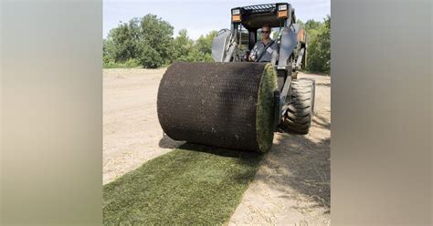 skid steer sod unroller